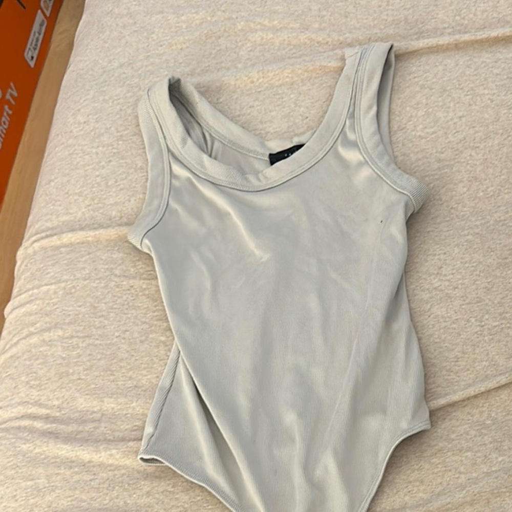 Nike Gray Fitted Bodysuit